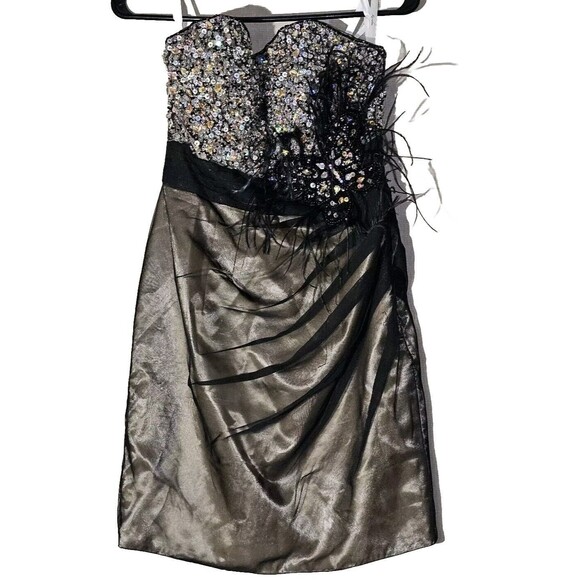 Karishma Glam Butterfly Formal Mini Dress Women's Size 6 Avant Garde Must Have - Picture 12 of 13